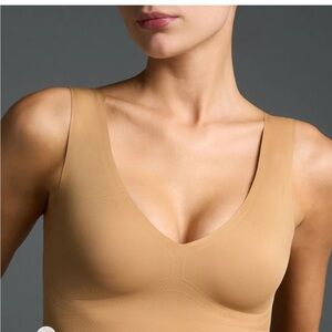 Elegant Tan V-Neck Bralette